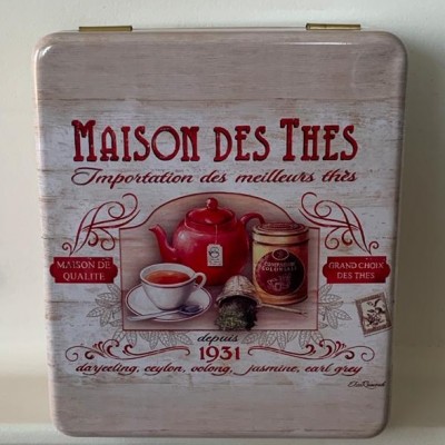 Caja lat&oacute;n (4 Compartimientos) - Maison des th&eacute;s